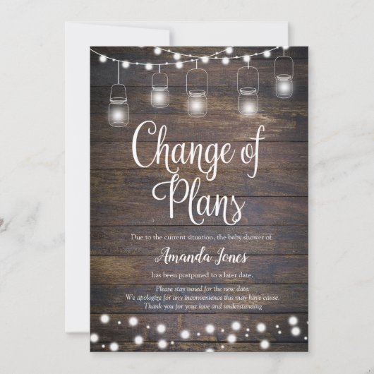 Rustic de Verandering van de Lichten van het Koord Kaart (Voorkant)