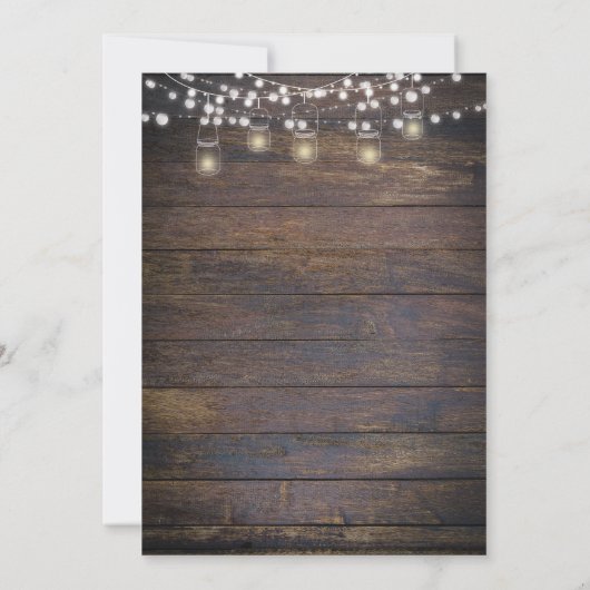 Rustic de Verandering van de Lichten van het Koord Kaart (Achterkant)