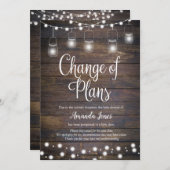 Rustic de Verandering van de Lichten van het Koord Kaart (Voorkant / Achterkant)