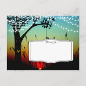 Rustic de Zonneset van de Lichten van het Koord sp Aankondigingskaart (Achterkant)