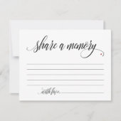 Rustic Deel A Memory Sympathie, Memorial Note Card Kaart (Voorkant)