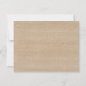 Rustic Deel A Memory Sympathie, Memorial Note Card Kaart (Achterkant)