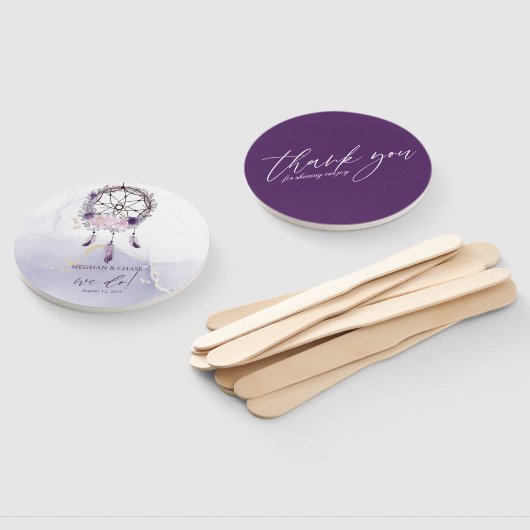 Rustic Deep Paarse Floral Dream Catcher Handwaaier (Niet-gemonteerd)