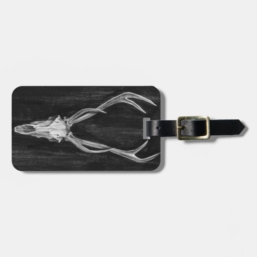 Rustic Deer Animal Head Bagagelabel (Voorkant horizontaal)