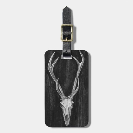 Rustic Deer Animal Head Bagagelabel (Voorkant verticaal)