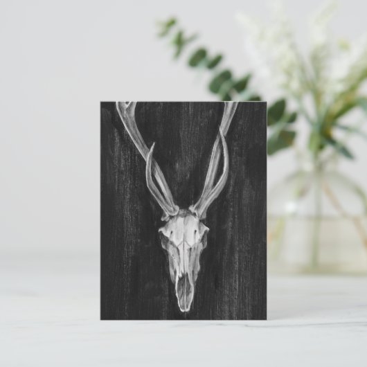 Rustic Deer Animal Head Briefkaart (Staand voorkant)