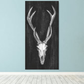 Rustic Deer Animal Head Canvas Afdruk (Insitu (Houten vloer))
