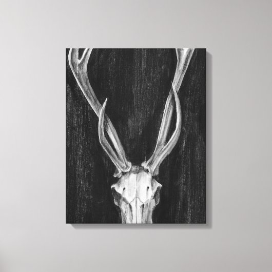 Rustic Deer Animal Head Canvas Afdruk (Voorkant)