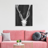 Rustic Deer Animal Head Canvas Afdruk (Insitu (Woonkamer))