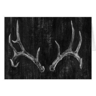 Rustic Deer Animal Head op het karton