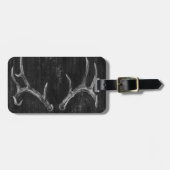 Rustic Deer Animal Head op het karton Bagagelabel (Voorkant horizontaal)