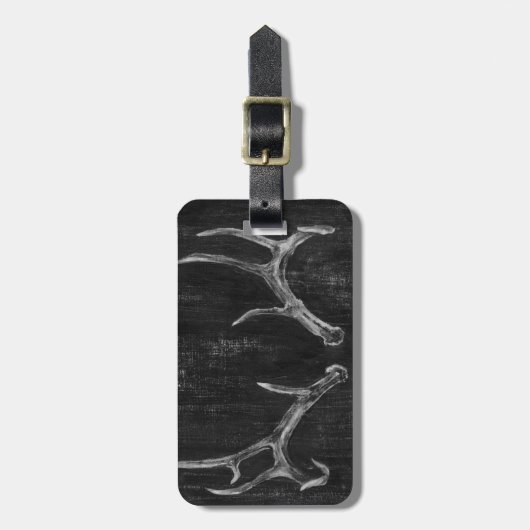 Rustic Deer Animal Head op het karton Bagagelabel (Voorkant verticaal)