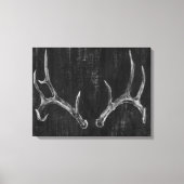 Rustic Deer Animal Head op het karton Canvas Afdruk (Voorkant)