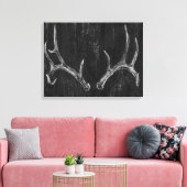 Rustic Deer Animal Head op het karton Canvas Afdruk (Insitu (Woonkamer))