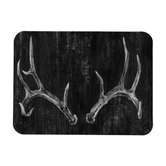 Rustic Deer Animal Head op het karton Magneet (Horizontaal)