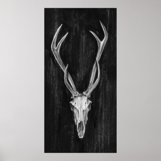 Rustic Deer Animal Head Poster (Voorkant)