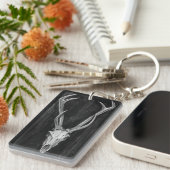 Rustic Deer Animal Head Sleutelhanger (Voorkant Rechts)