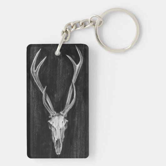 Rustic Deer Animal Head Sleutelhanger (achterkant)