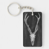 Rustic Deer Animal Head Sleutelhanger (Voorkant)