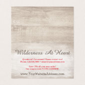 Rustic Deer Antler Bohemian Floral Wood Dank je Kaart (Binnenkant ongevouwen)