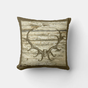 Rustic Deer Antler Hunting Theme Retro Art Stag Kussen