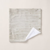 Rustic Deer Antler White Wood Monogrammed Bad Handdoek (Wasdoekje)