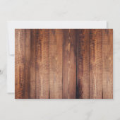 Rustic Deer Antlers Barn Wood Geboorteaankondiging Kaart (Achterkant)