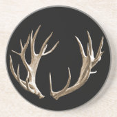Rustic Deer Antlers Sandstone Onderzetters (Voorkant)