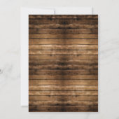 Rustic Deer Baby shower Uitnodiging (Achterkant)