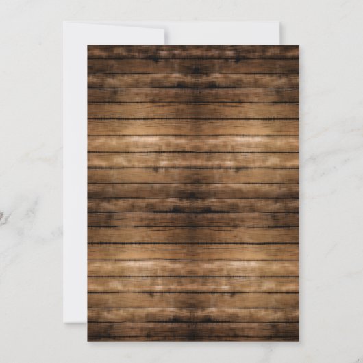 Rustic Deer Baby shower Uitnodiging (Achterkant)