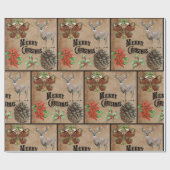 Rustic  Deer Cadeaupapier (Vlak)