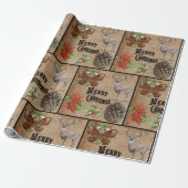 Rustic  Deer Cadeaupapier (Uitgerold)