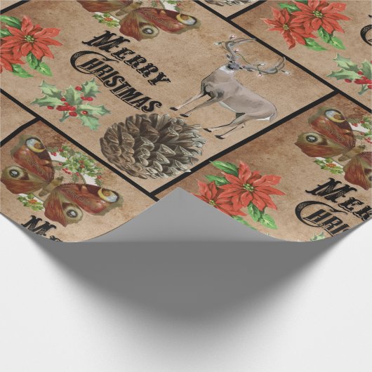 Rustic  Deer Cadeaupapier (Hoek)