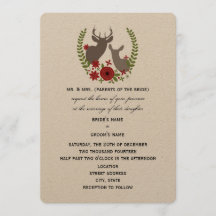 Rustic Deer Christmas Wedding