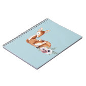 Rustic  Deer Forest Floral Baby shower Notitieboek (Linkerzijde)