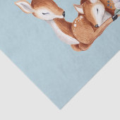 Rustic  Deer Forest Floral Baby shower Tissuepapier (Detail)