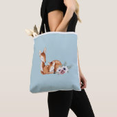 Rustic  Deer Forest Floral Country Woodsy Tote Bag (Dichtbij)