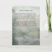 Rustic Deer Forest Pond in liefdevolle herinnering Programma (Achterkant)