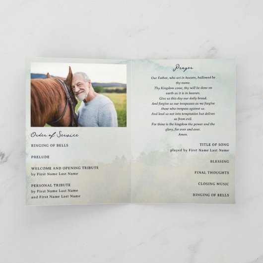 Rustic Deer Forest Pond in liefdevolle herinnering Programma (Binnen)