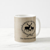 Rustic Deer Gepersonaliseerd Koffiemok (Voorkant rechts)