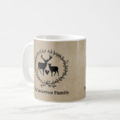 Rustic Deer Gepersonaliseerd Koffiemok (Voorkant links)