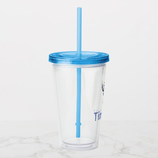 Rustic Deer Head Acryl Drinkbeker (Rechts)