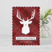 RUSTIC DEER | HOLIDAAGKAART VOOR SPEELGOED FEESTDAGENKAART (Staand voorkant)