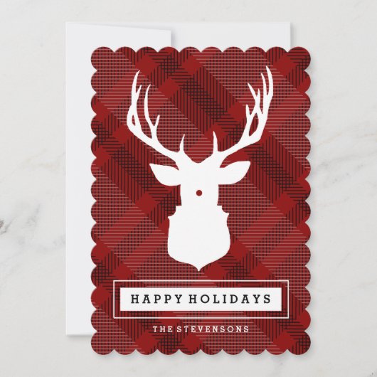 RUSTIC DEER | HOLIDAAGKAART VOOR SPEELGOED FEESTDAGENKAART (Voorkant)