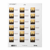 Rustic Deer in de Adresetiketten van Trees Country Etiket (Full Sheet)