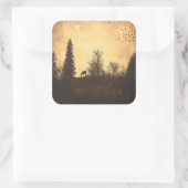 Rustic Deer in Trees Woodland Country Sticker (Tas)