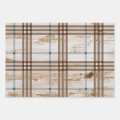 Rustic Deer Kerstmis Inpakpapier Vel (Voorkant 3)