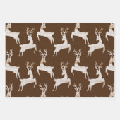 Rustic Deer Kerstmis Inpakpapier Vel (Voorkant)