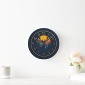 Rustic Deer Mountain Muur Klok (Huis)