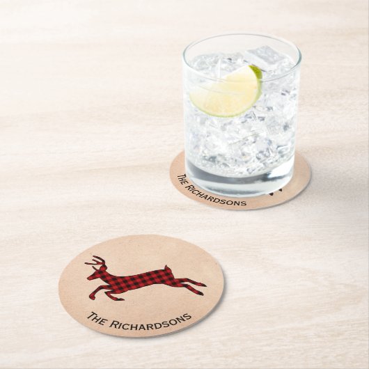 Rustic Deer - Onderzetters voor gepersonaliseerd p (Insitu)